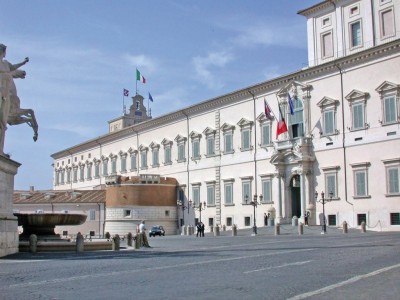 Il Palazzo del Quirinale sede del  Presidente della Repubblica