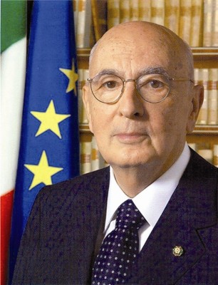 Il Presidente della Repubblica Giorgio Napolitano