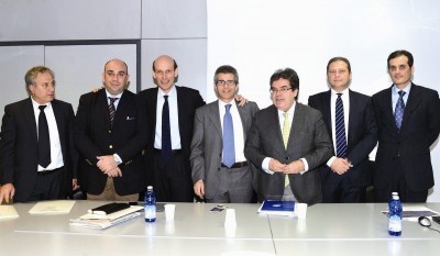 Da sinistra Pagliaro, Garozzo, Lo Bello, Mancini, Bianco, Bongiovanni e Taverniti