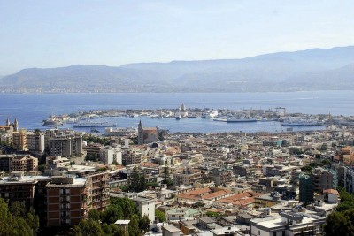 Vista panoramica della citt di Messina