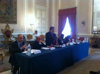 Nella foto, da sinistra Giuseppe Marani, Giuseppe Romano, Enzo Bianco, Silvana Riccio, Paola Casavola